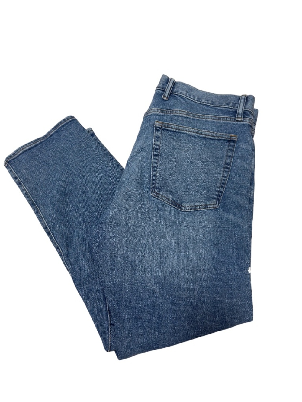 Gap Denim Straight Taper Jeans Medium Wash W36 L30 Cotton Stretch